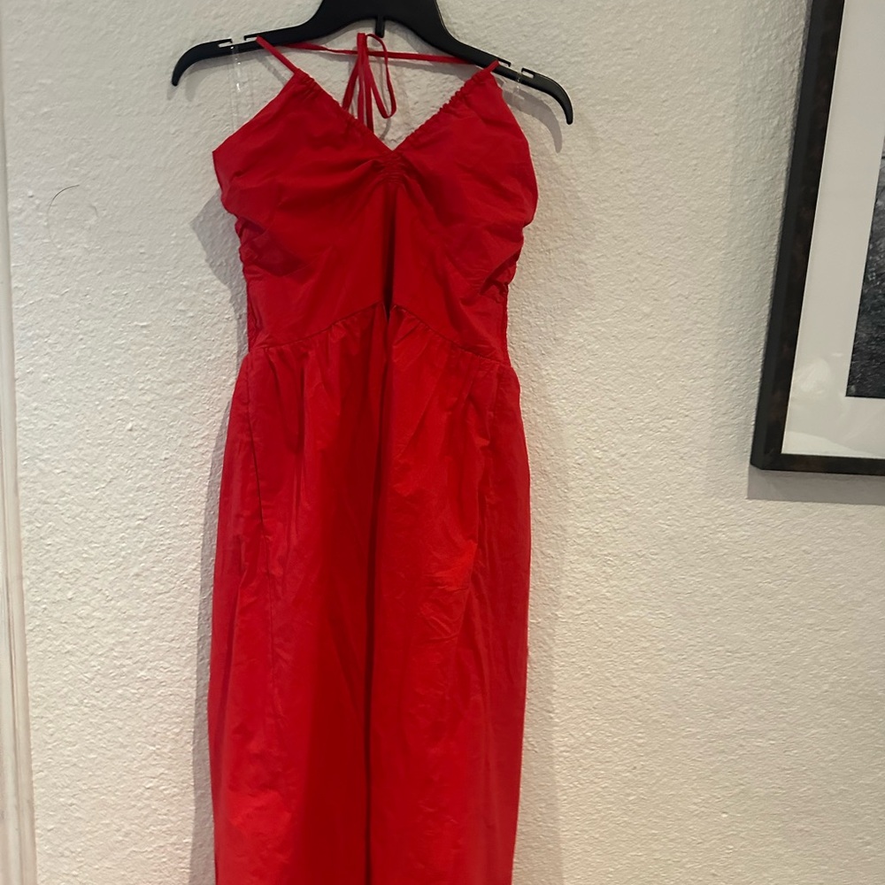 Universal Thread Vibrant Red Maxi Dress